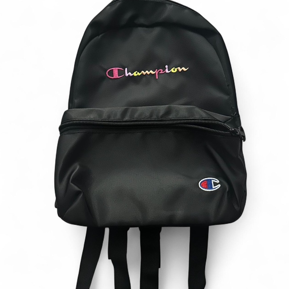 Champion Black Backpack with Logo